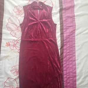 Velvet Fuschia Dress